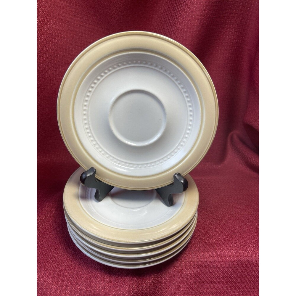 Johann Haviland Crowning Fashion-Tawny Willow Saucers-Set Of 2